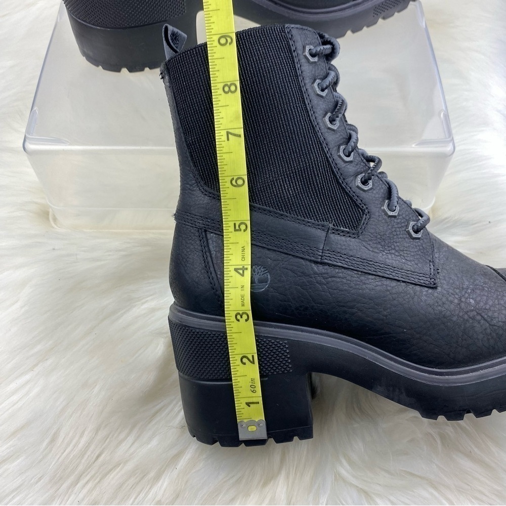 TIMBERLAND SILVER BLOSSOM LACE UP COMBAT BOOTS SIZE 10W - Picture 14 of 14